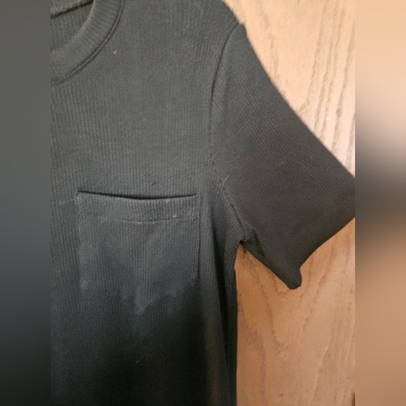 Madewell Ribbed Short Sleeve Midi Length Dress Size Medium - Picture 3 of 5